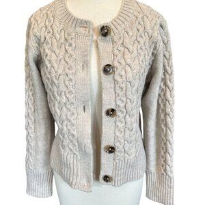 Maeve by Anthropologie Cable Knit Cardigan Sweater
